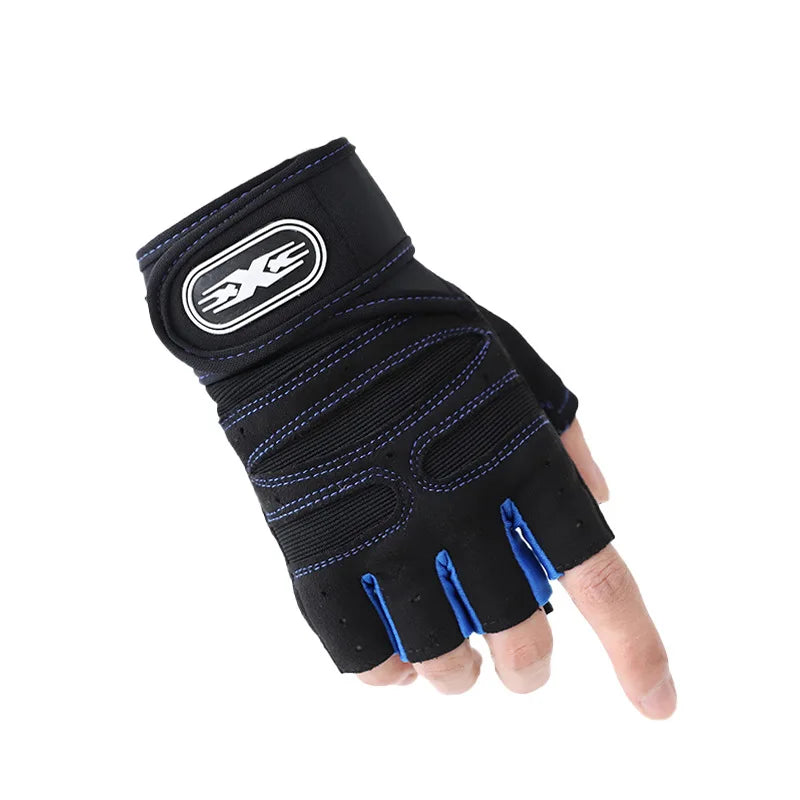 Gym Gloves, Gym Sports Gloves, Anti-slip and Breathable Gloves, Design Wrist Protective Gloves for Men and Women for Running