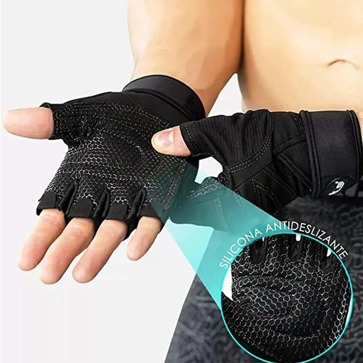 Gym Gloves, Gym Sports Gloves, Anti-slip and Breathable Gloves, Design Wrist Protective Gloves for Men and Women for Running