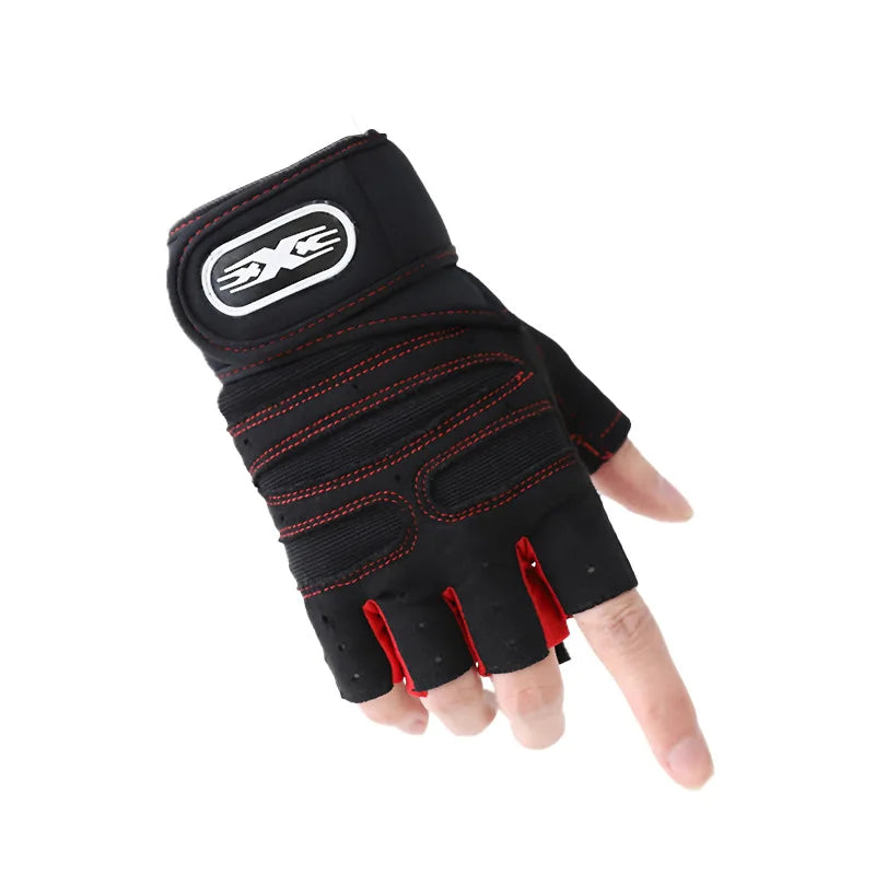 Gym Gloves, Gym Sports Gloves, Anti-slip and Breathable Gloves, Design Wrist Protective Gloves for Men and Women for Running
